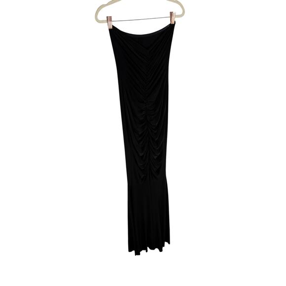 Norma Kamali Strapless Shirred Front Fishtail Gown Formal Party Classy Gala XS - Picture 5 of 9